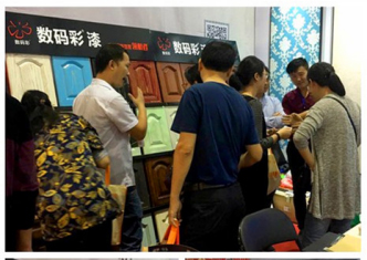 數(shù)碼彩漆參展南昌超級(jí)家博會(huì)，木器漆涂裝效果驚艷全場(chǎng)